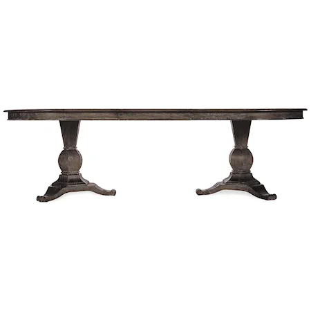 Double Pedestal Dining Table